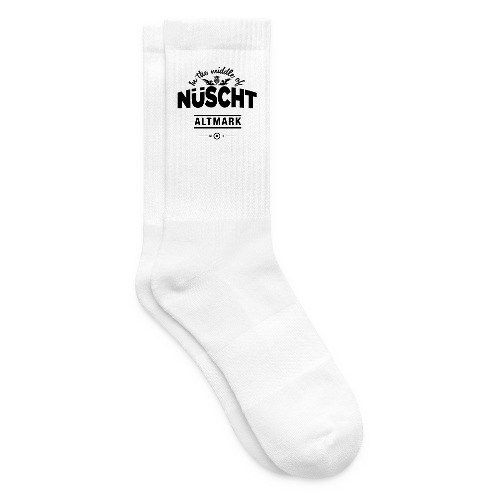 Nüscht als Socken - Weiß