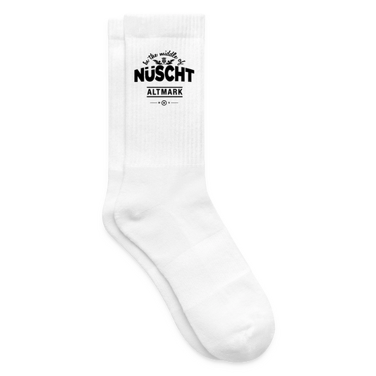 Nüscht als Socken - Weiß