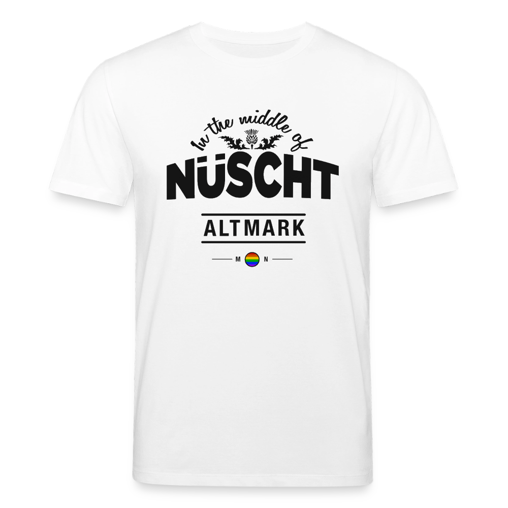 Nüscht als Haltung im T-Shirt  (Stanley/Stella, Unisex, Bio, nachhaltig) - Weiß