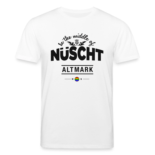 Nüscht als Haltung im T-Shirt  (Stanley/Stella, Unisex, Bio, nachhaltig) - Weiß